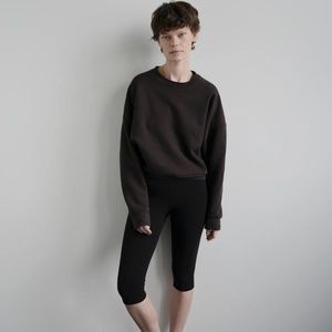 Nu Swim Organic Cotton Smile Sweatshirt - Black